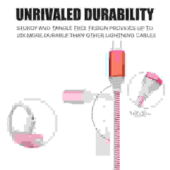 Орбита OT-SMM16 кабель USB 2.4A (microUSB) 1м LED