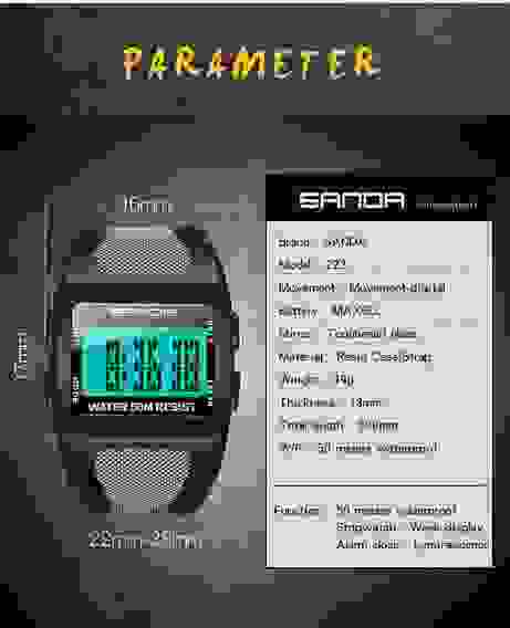 SANDA 222 часы наручные