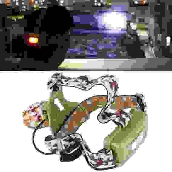 Фонарь налобный Следопыт SL-6818 (1L, 2*18650)/30