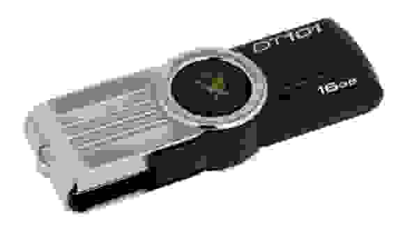 Флеш-драйв 16 Gb Kingston Data Traveler 101 USB 2.0 Class 6 (1/100) //