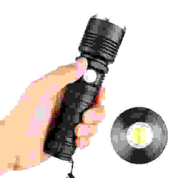 Фонарь ручной Патриот PT-FLR10 (1LED,18650, ZOOM)