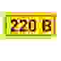 Знак "220В" 35*100мм TDM (7) /SQ0817-0010/