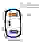 TDS TS-CAU33 Черный ЗУ авто USB (QC3.0,3500mA)