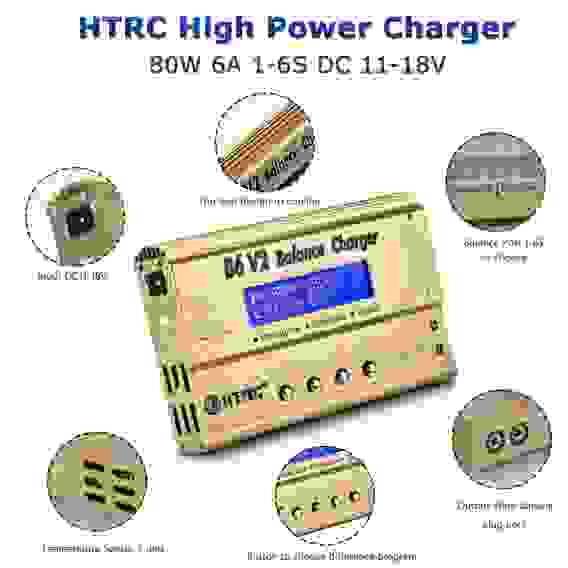 ЗУ для аккум. HTRC B6V2 (80Вт)