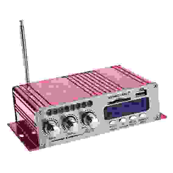 Усилитель звука HY502S (2х20Вт, USB, SD, bluetooth,FM)/50